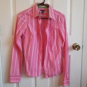 Pink Striped Button Down